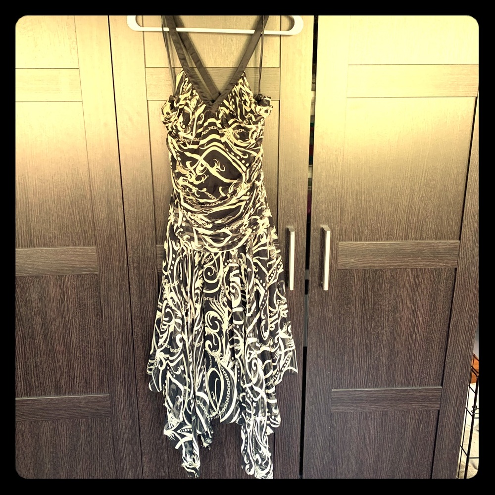 Sean Combs Ruched print dress